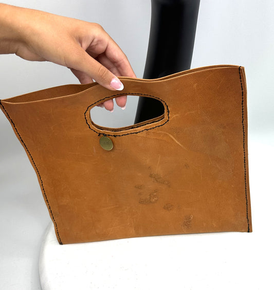 NATALIE Leather Clutch Bag