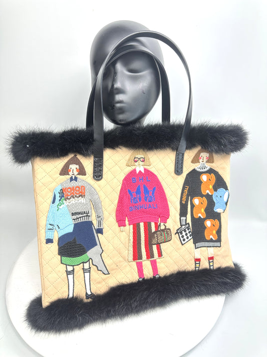CLARA Large Suede Tote