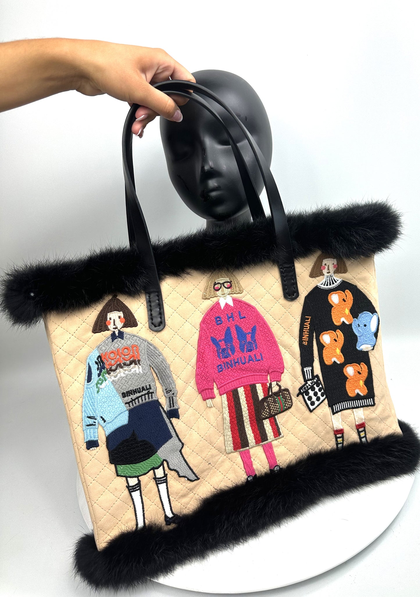 CLARA Large Suede Tote