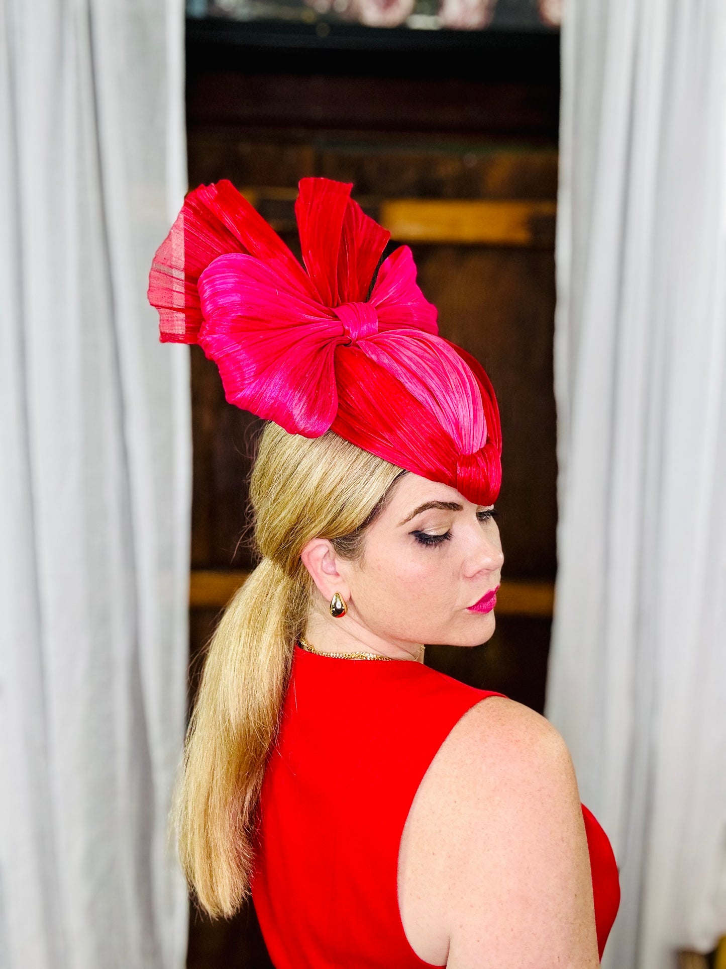 LYNDSAY Silk Abaca Hat