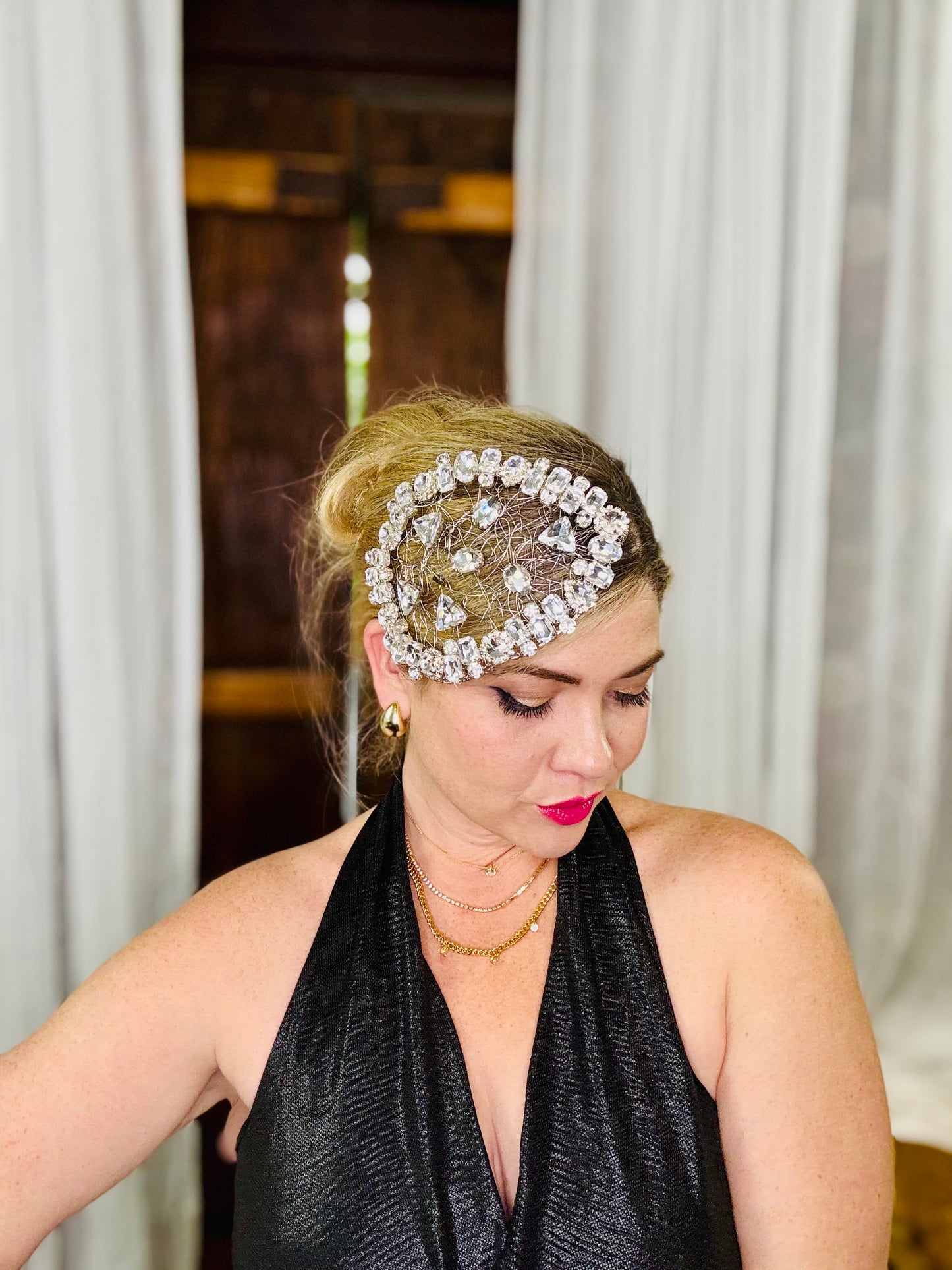 GRETA Rhinstone Headpiece