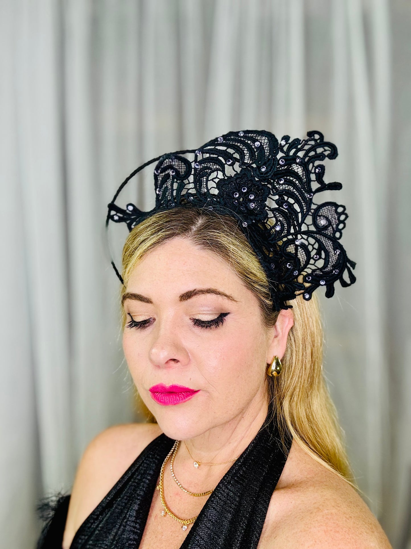 LUCILLE Lace Crown Hat