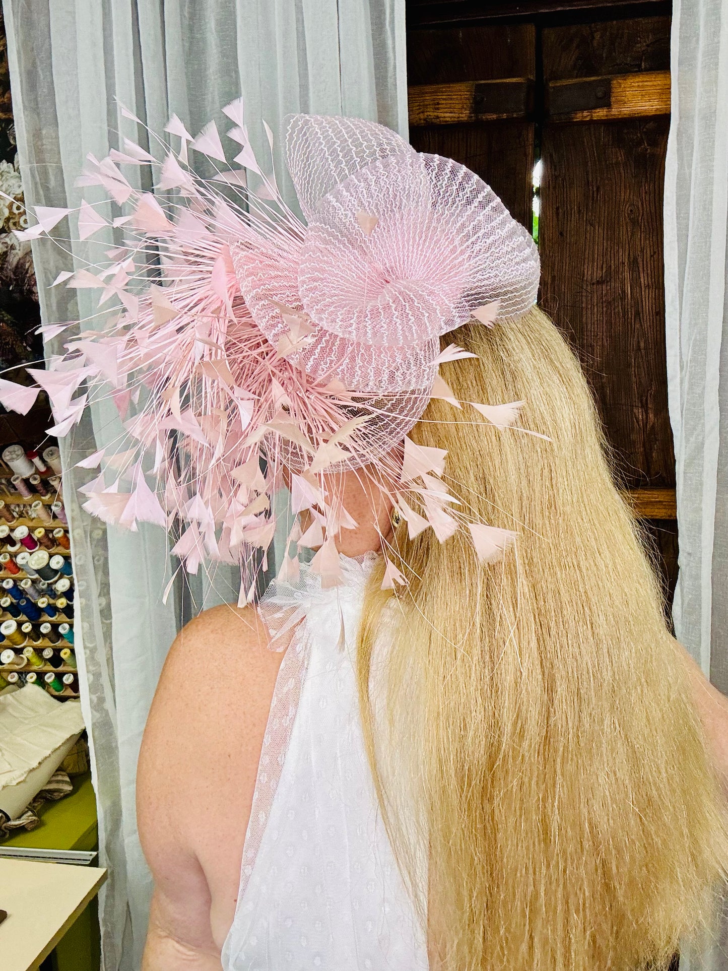 AVA Pink Button Hat