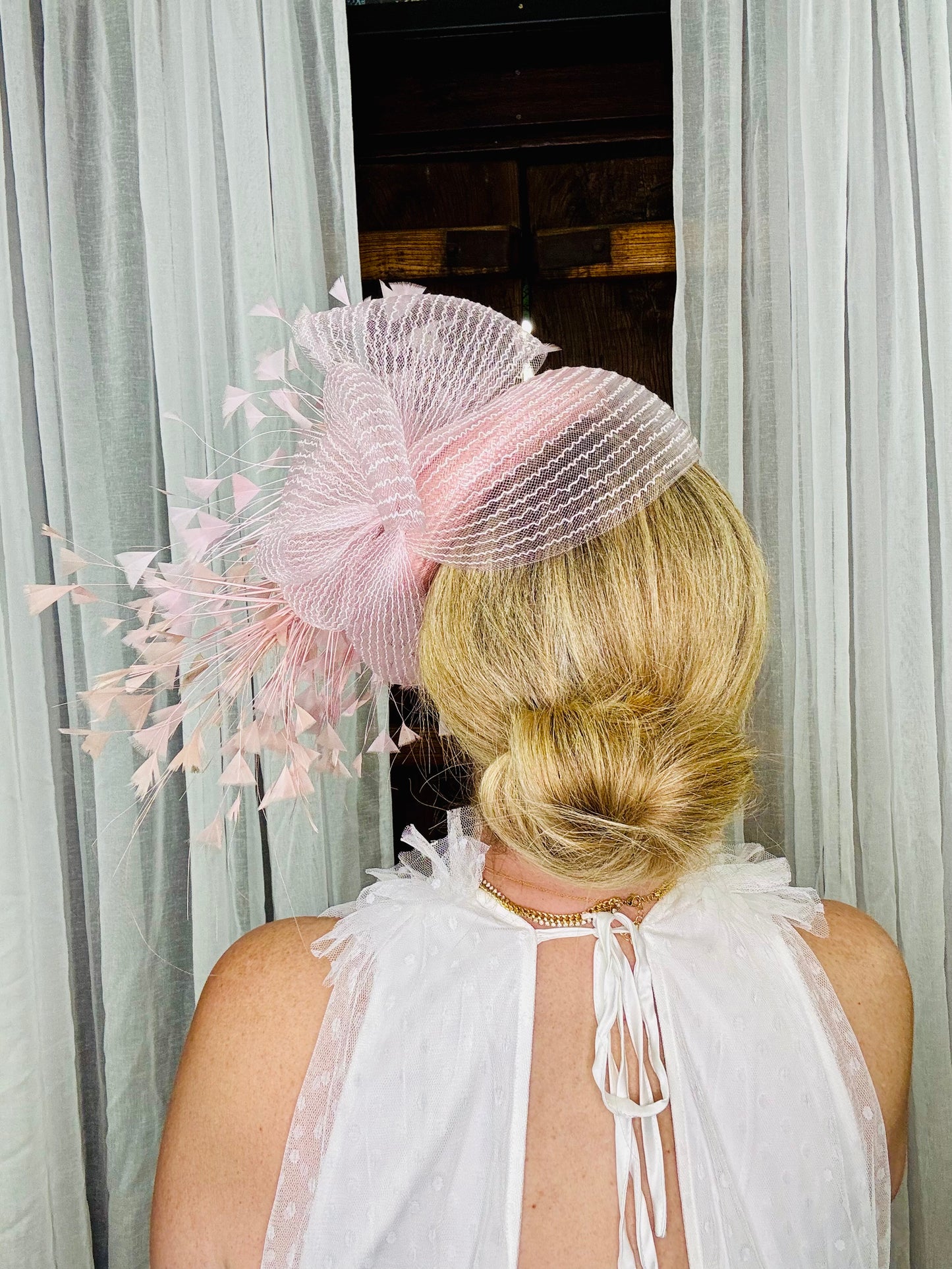 AVA Pink Button Hat