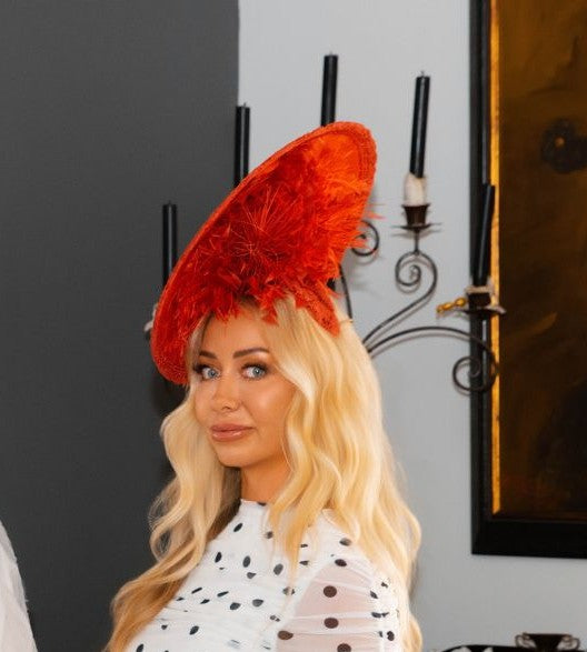 JAMIE Cherry Red Lace Hat