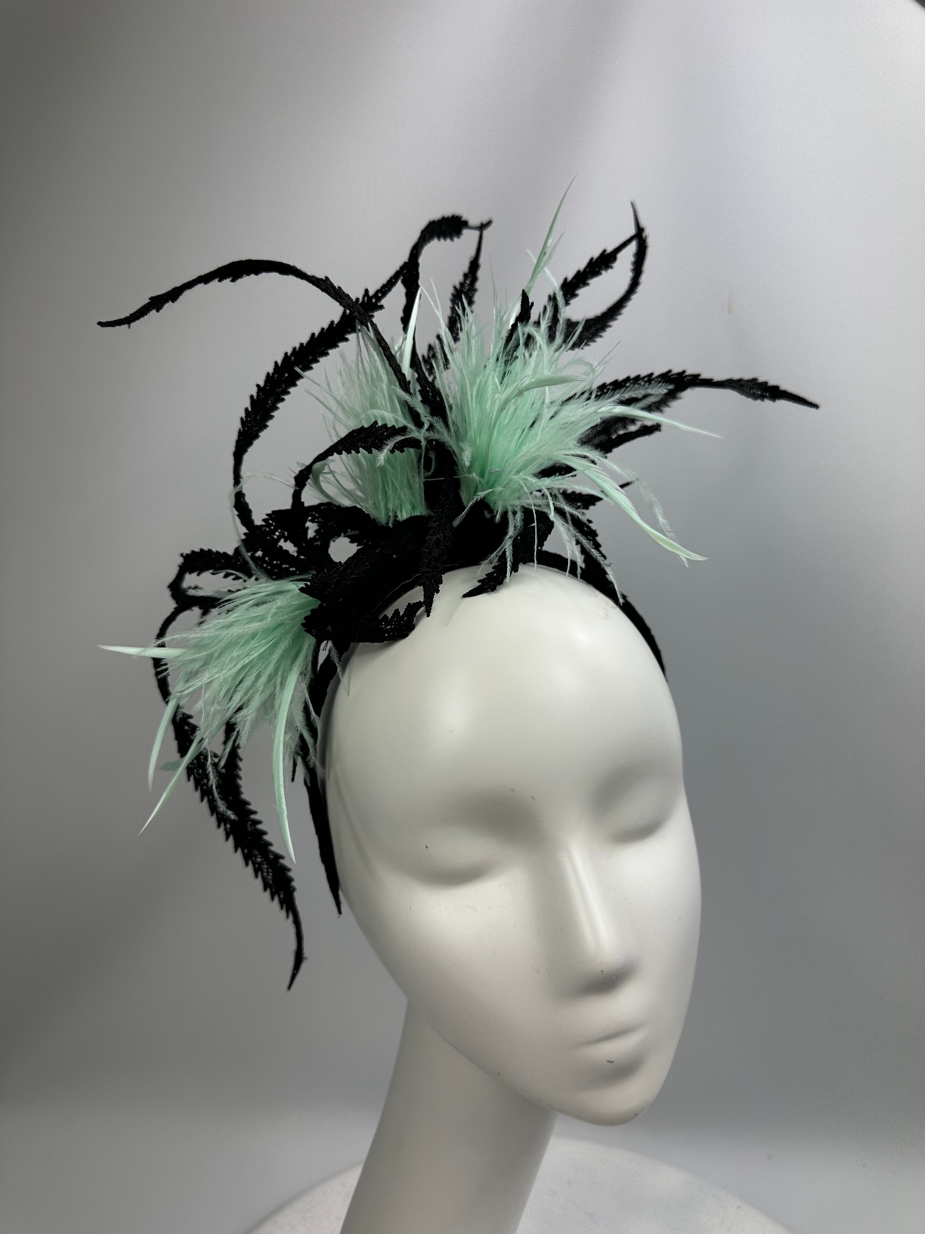 PEPPER Feather Fascinator Race Day Hat