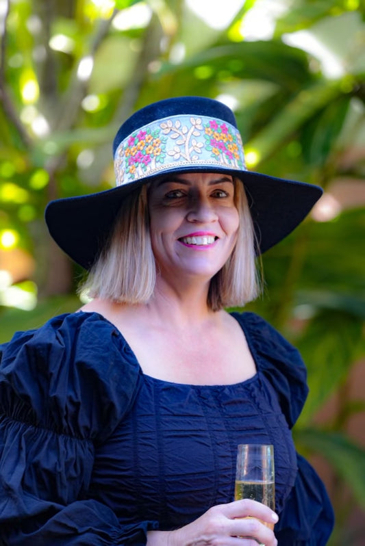 MEG Black Felt Hat