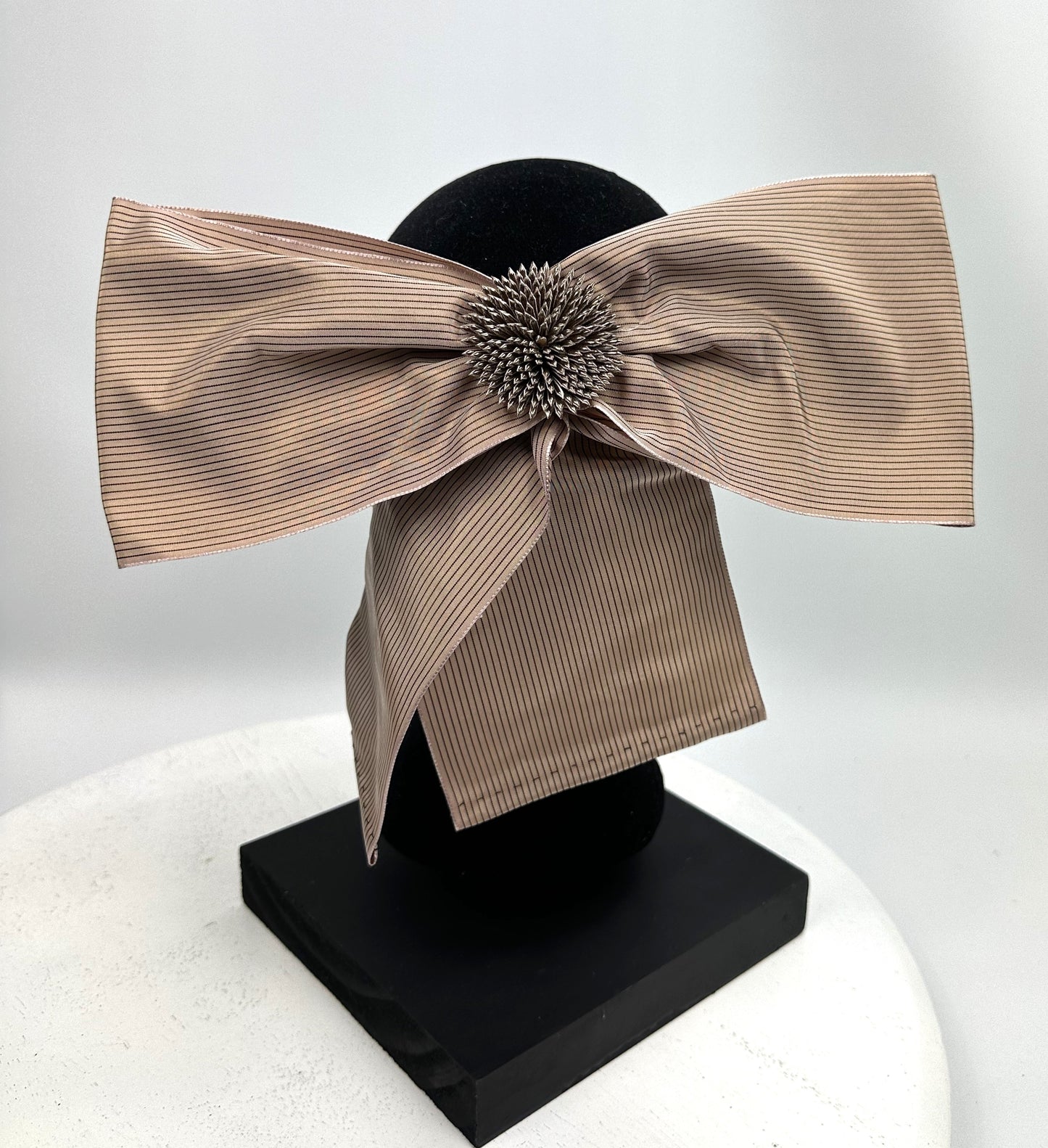 INDIGO Large Satin Bow Hat