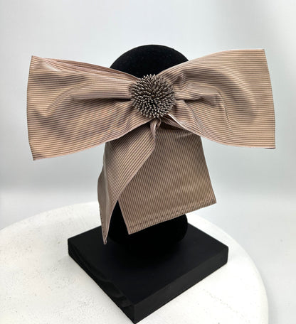 INDIGO Large Satin Bow Hat