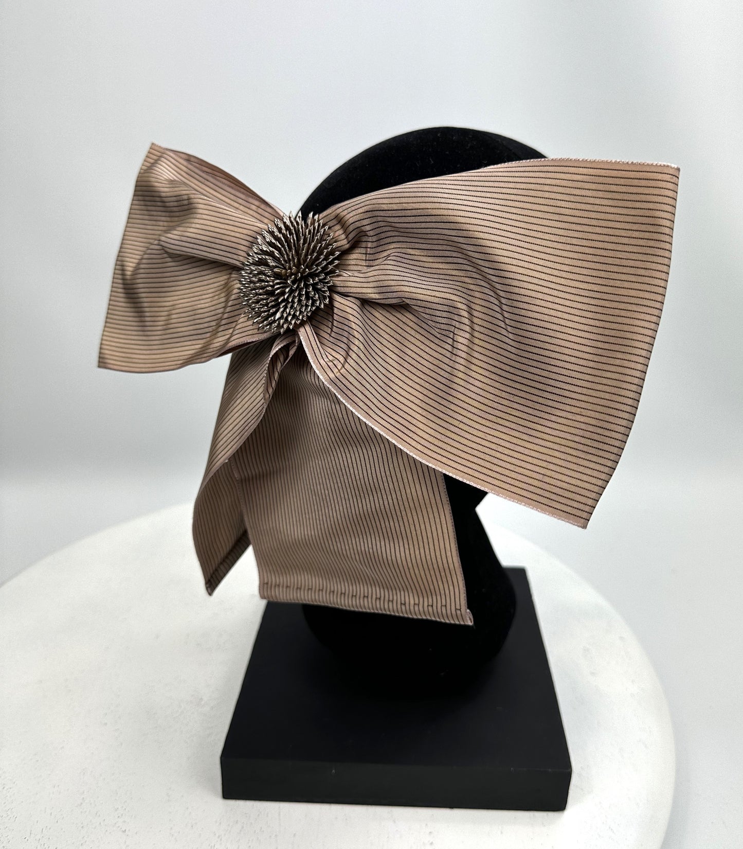 INDIGO Large Satin Bow Hat