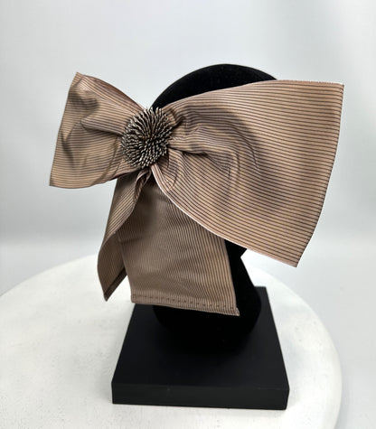 INDIGO Large Satin Bow Hat