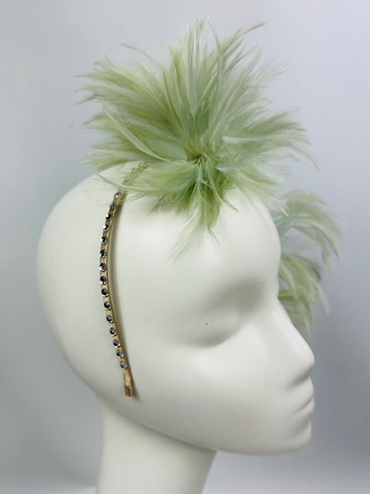 EMERY Feather Headpiece Hat