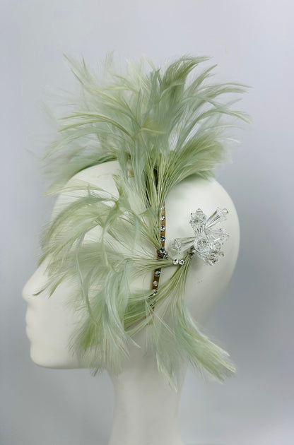 EMERY Feather Headpiece Hat