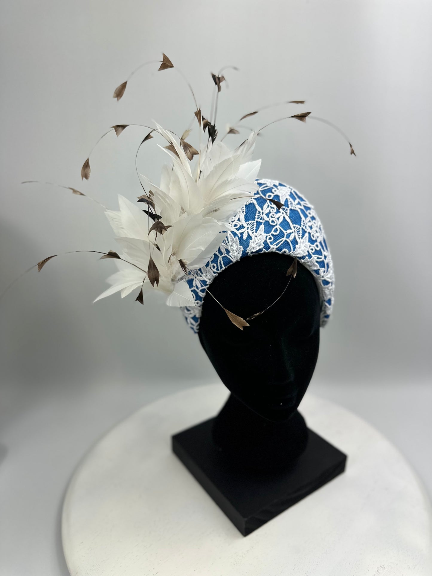 VELMA Straw and Lace Crown Hat