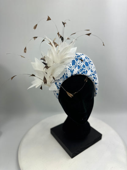 VELMA Straw and Lace Crown Hat
