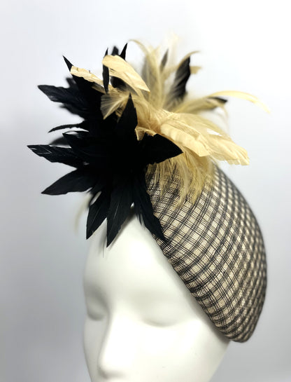 EMELIA Black and Cream Hat