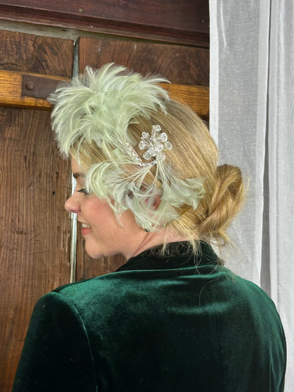 EMERY Feather Headpiece Hat