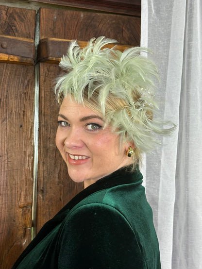 EMERY Feather Headpiece Hat