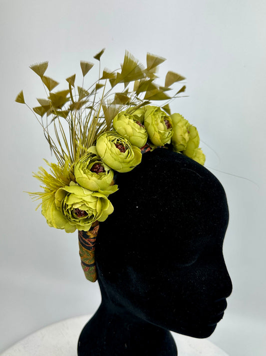 FRIDA IN GREEN Floral Headband