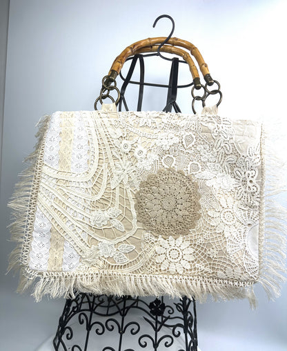 MINNIE Large Cream Tote Bag