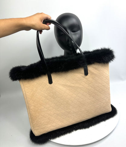 CLARA Large Suede Tote