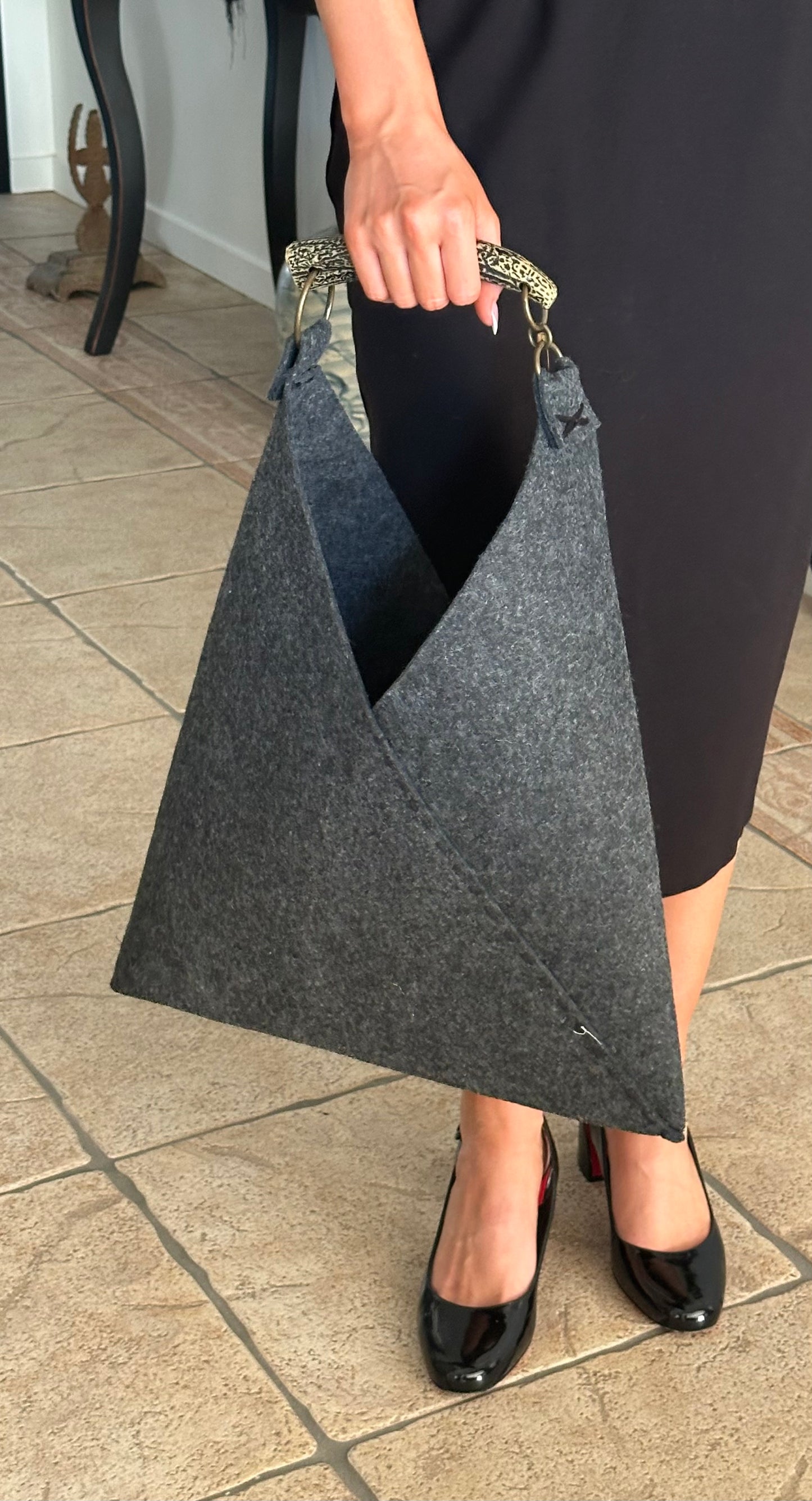 MATILDA Large Grey Toto Bag