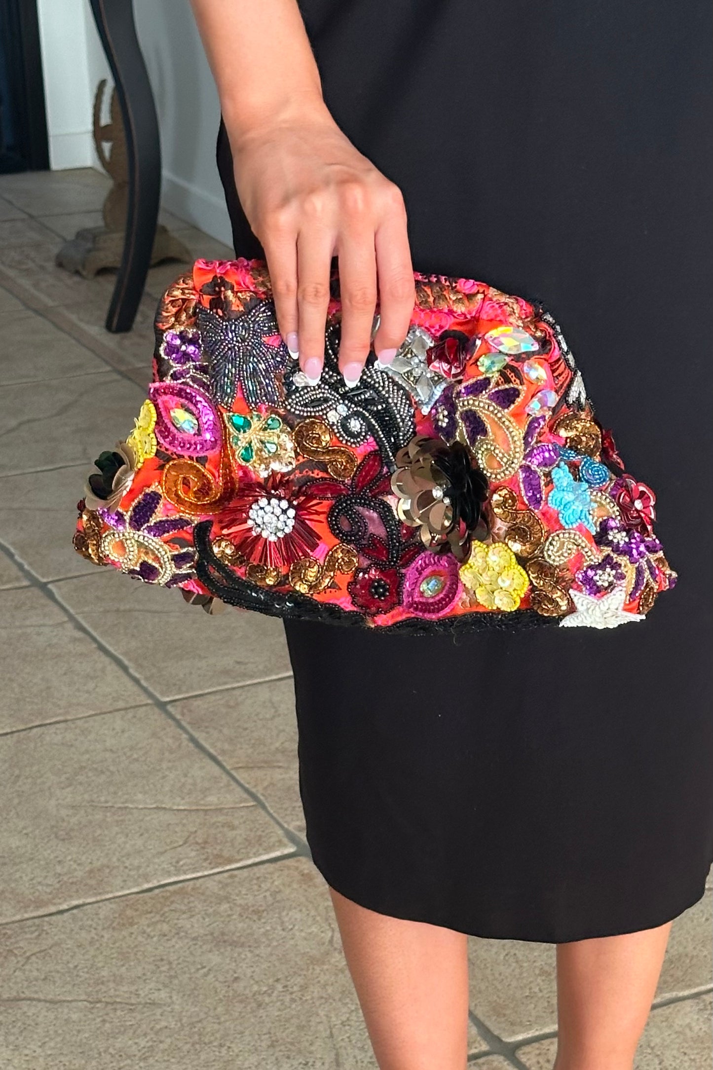 ASTRID Beaded Clutch Bag