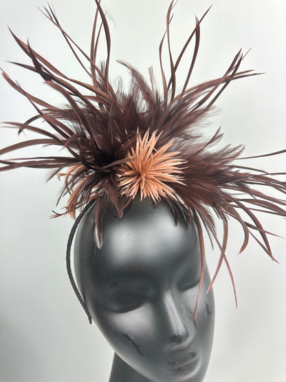 LILLIAN Feather Fascinator