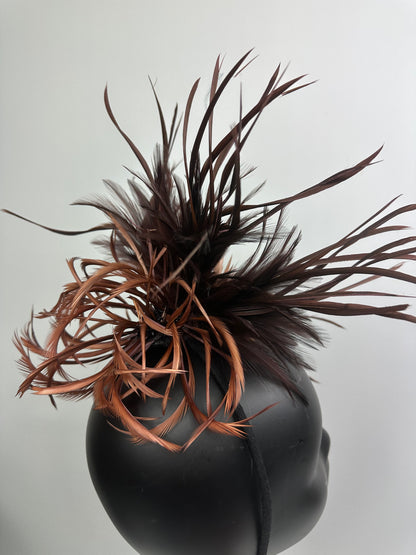 LILLIAN Feather Fascinator