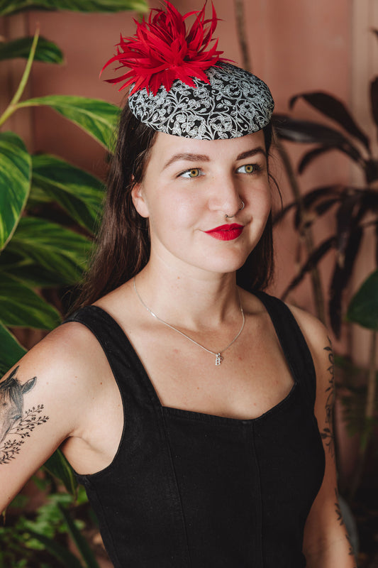 ZOEY Leather Button Hat