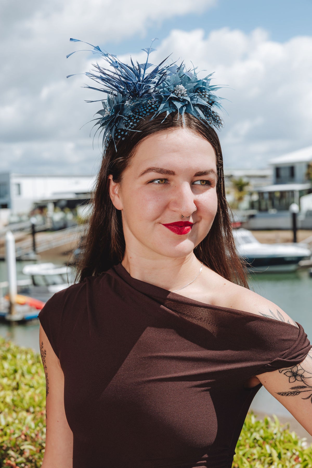 NELLIE Feather Headband