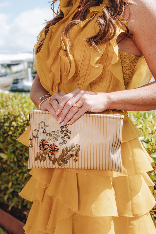 FINLEY Leather Clutch