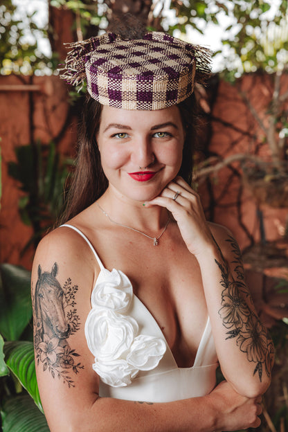 SKYE Straw Pill Box Hat