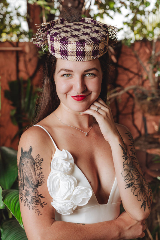 SKYE Straw Pill Box Hat