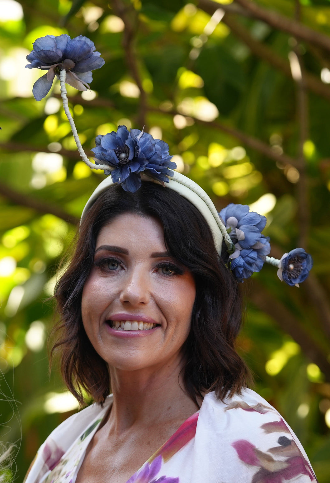 BONNIE Mint Green Leather Headband Fascinator Hat