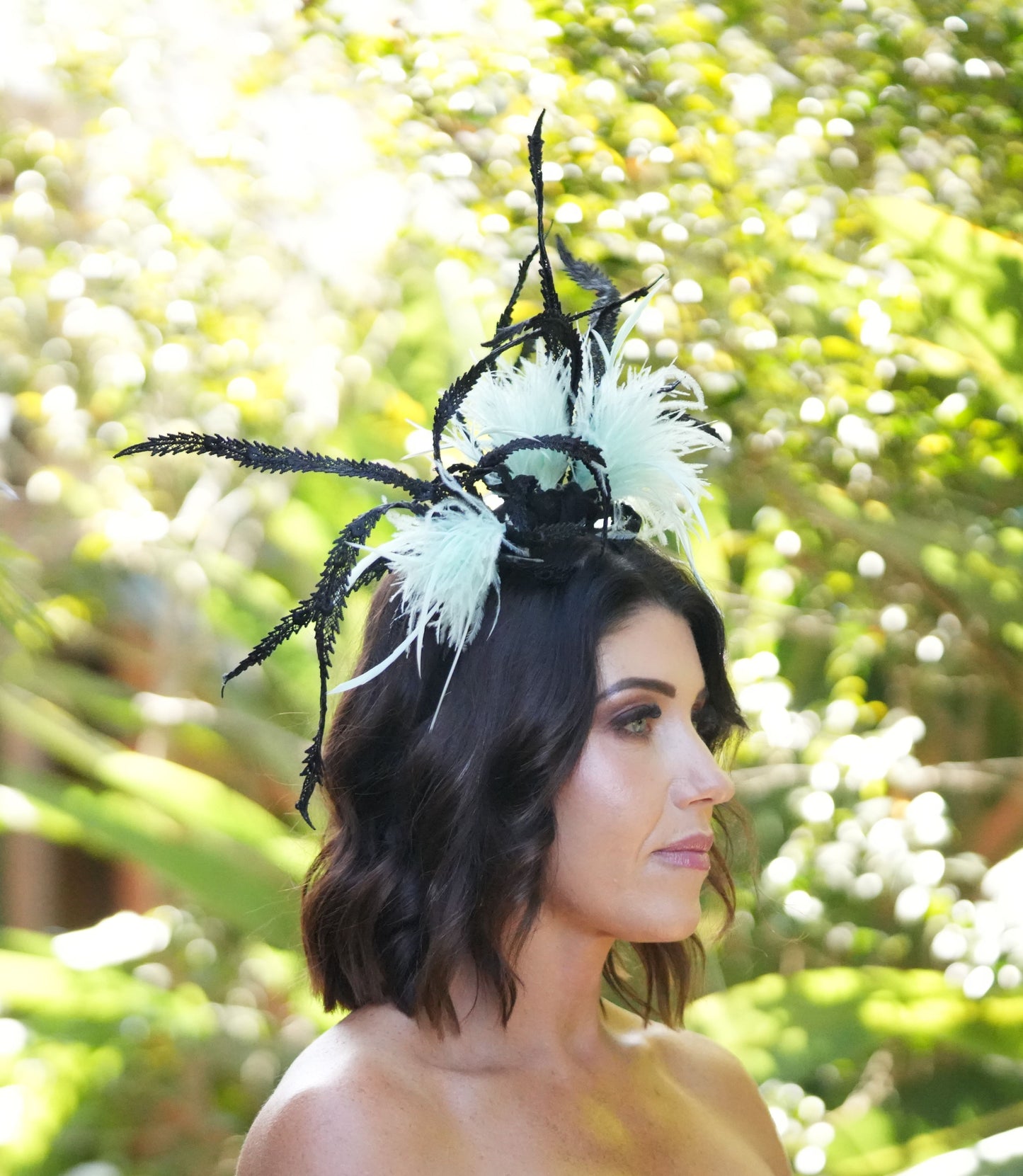 PEPPER Feather Fascinator Race Day Hat
