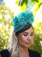 Load image into Gallery viewer, STEPHANIE Small Pill Box Hat Race Day Hat Fascinator
