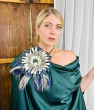 Load image into Gallery viewer, OAKLEY Leather Flower Brooch
