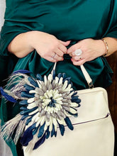 Load image into Gallery viewer, OAKLEY Leather Flower Brooch
