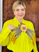 Load image into Gallery viewer, KHALESSI Leather Flower Brooch

