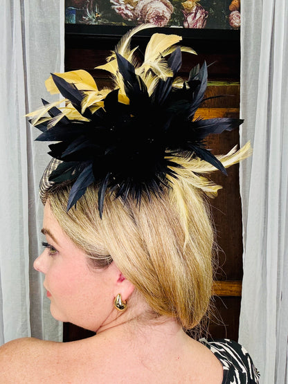 EMELIA Black and Cream Hat