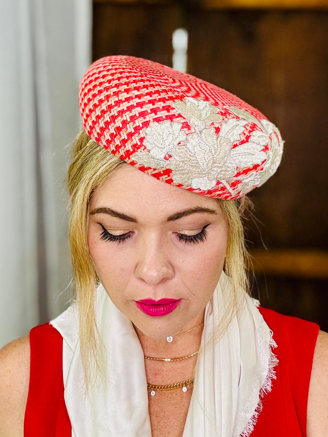 ASTRID Straw Beret style Hat