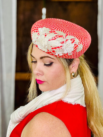 ASTRID Straw Beret style Hat