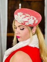 Load image into Gallery viewer, ASTRID Straw Beret style Hat
