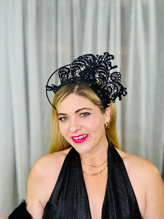LUCILLE Lace Crown Hat