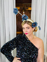 Load image into Gallery viewer, BONNIE Mint Green Leather Headband Fascinator Hat
