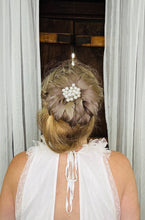 Load image into Gallery viewer, GENEVIVE Feather Flower Hat
