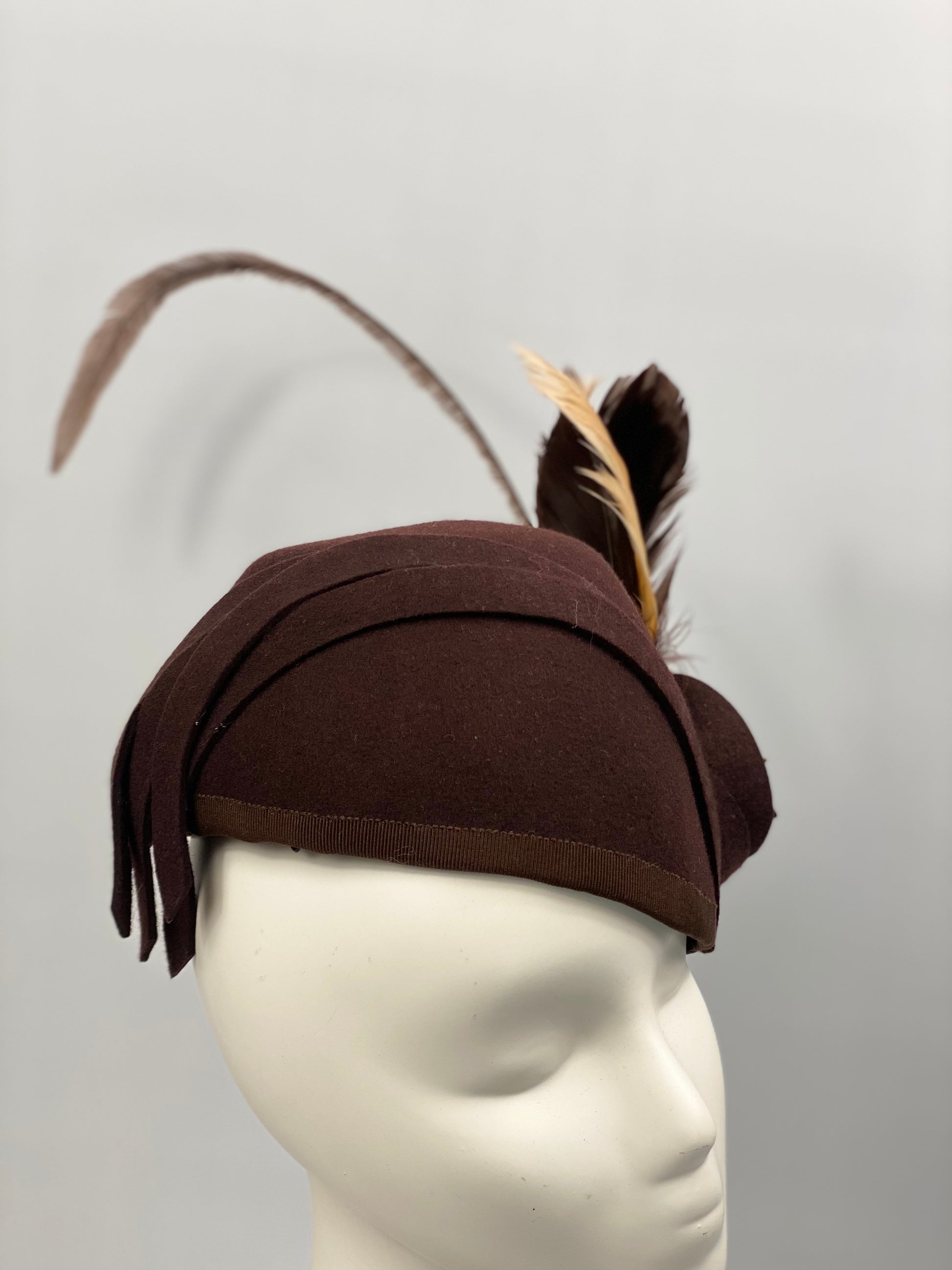 LENA Brown Felt Pill Box - Dezignz By Maree