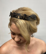 Load image into Gallery viewer, MOLLY Tiara Fascinator Headband Race Day Hats
