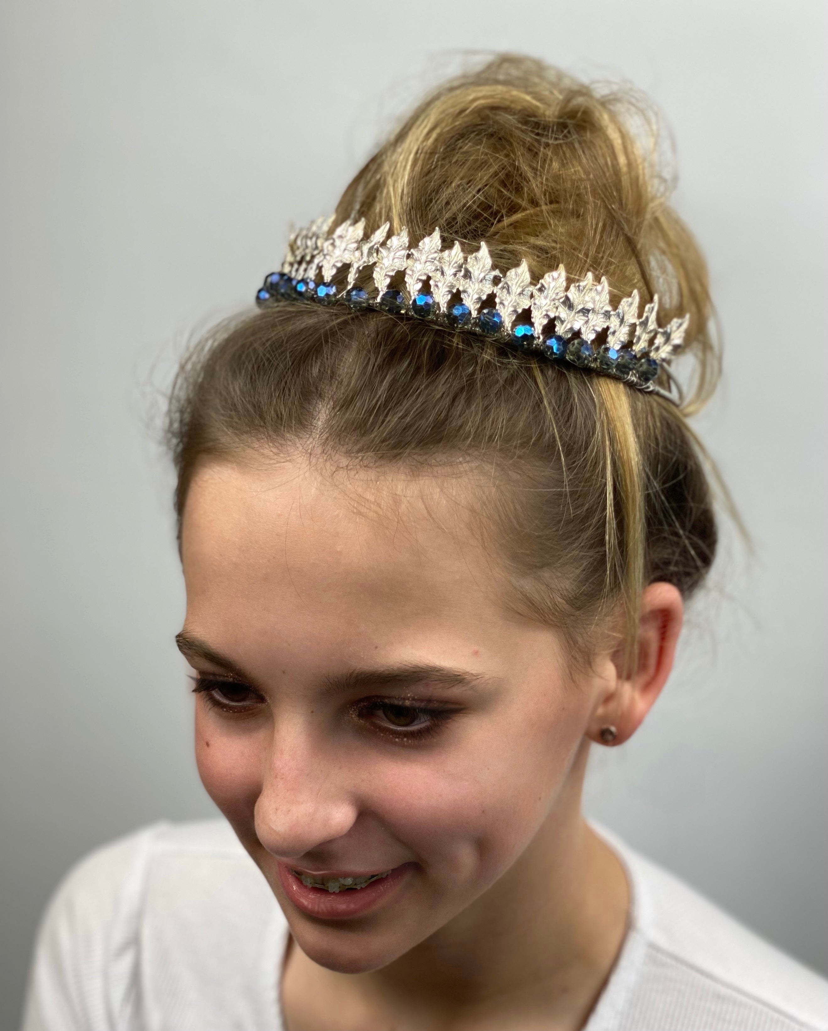 LUCIA Silver Tiara Headband Fascinator